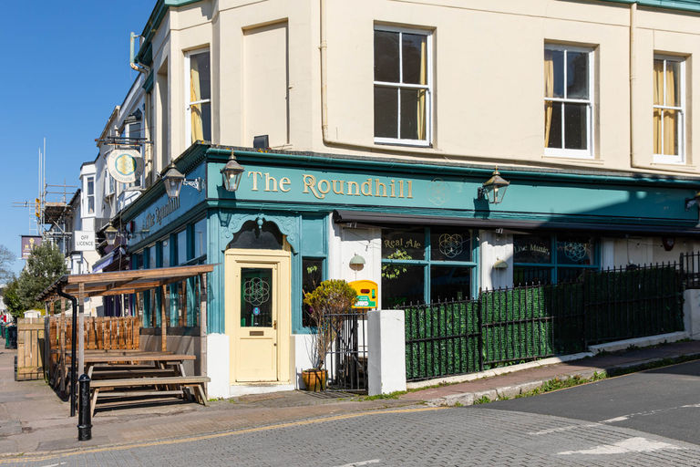 exterior shot of The Roundhill pub