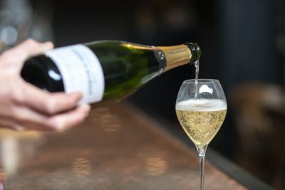 Summer drinks champagne