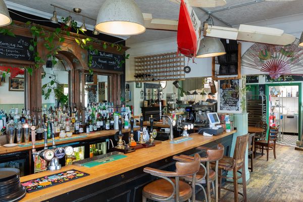interior and bar area of the roundhill pub
