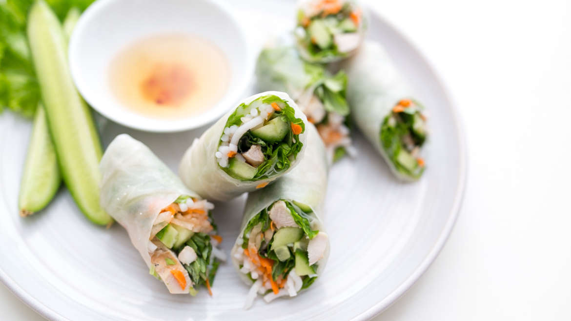 Spring rolls.  Brighton’s Top Summer Cooking Classes