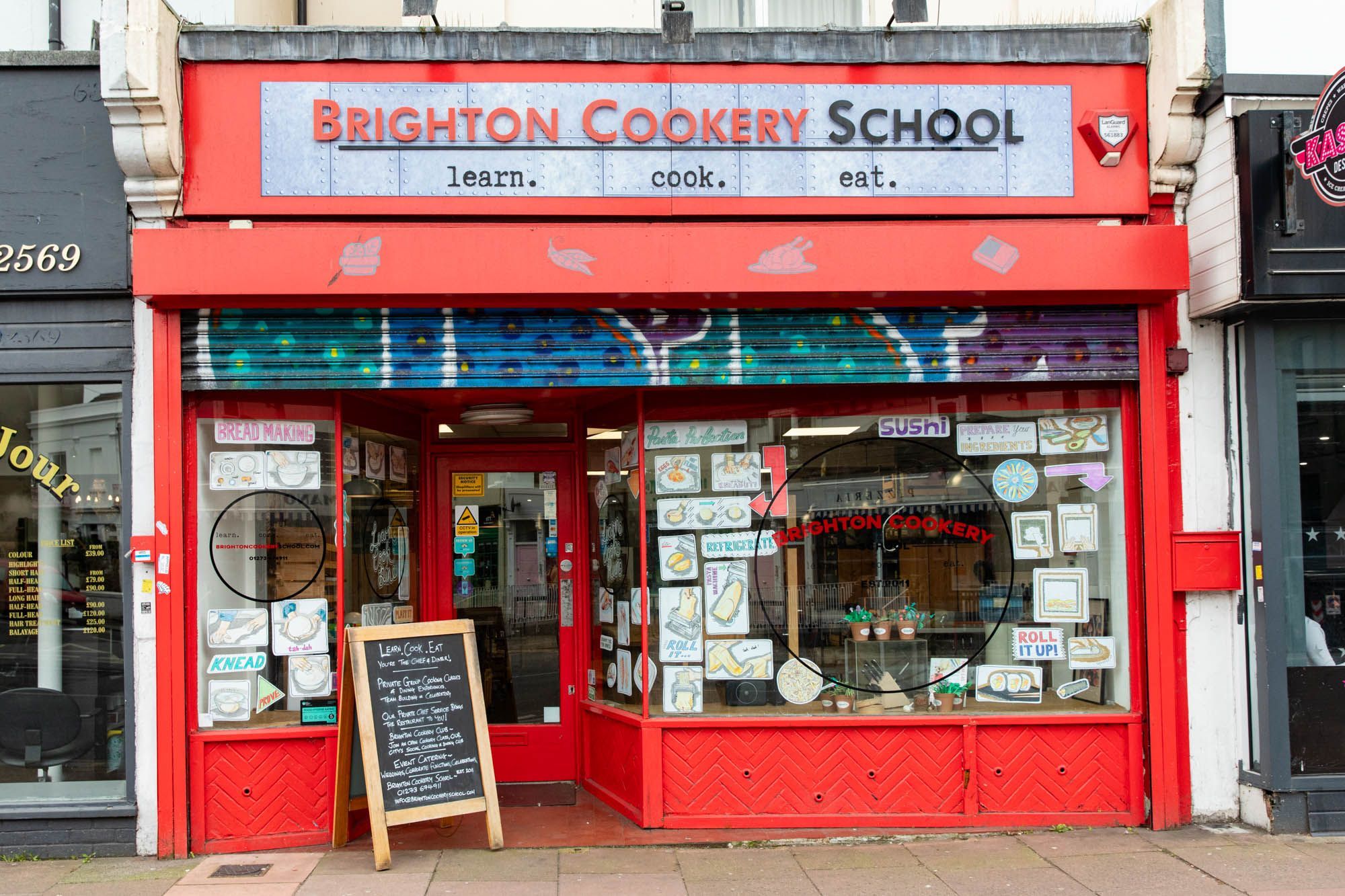 exterior shot of Brighton Cookery School