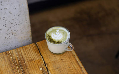 Matcha and Vanillia Late