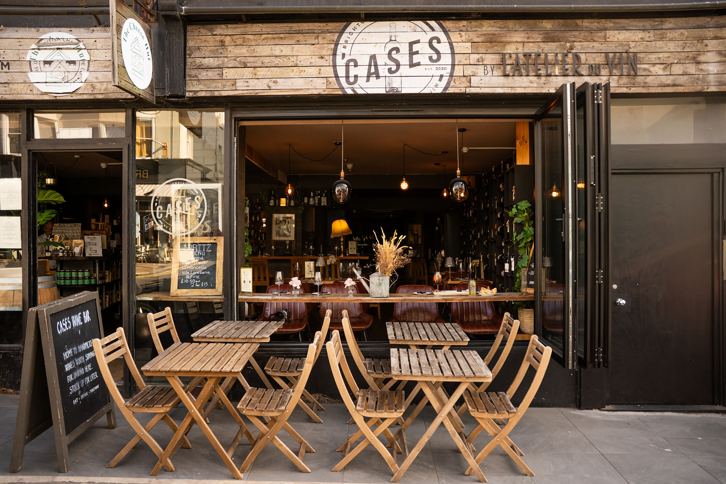 Cases Wine Bar - exterior shot of the venue 