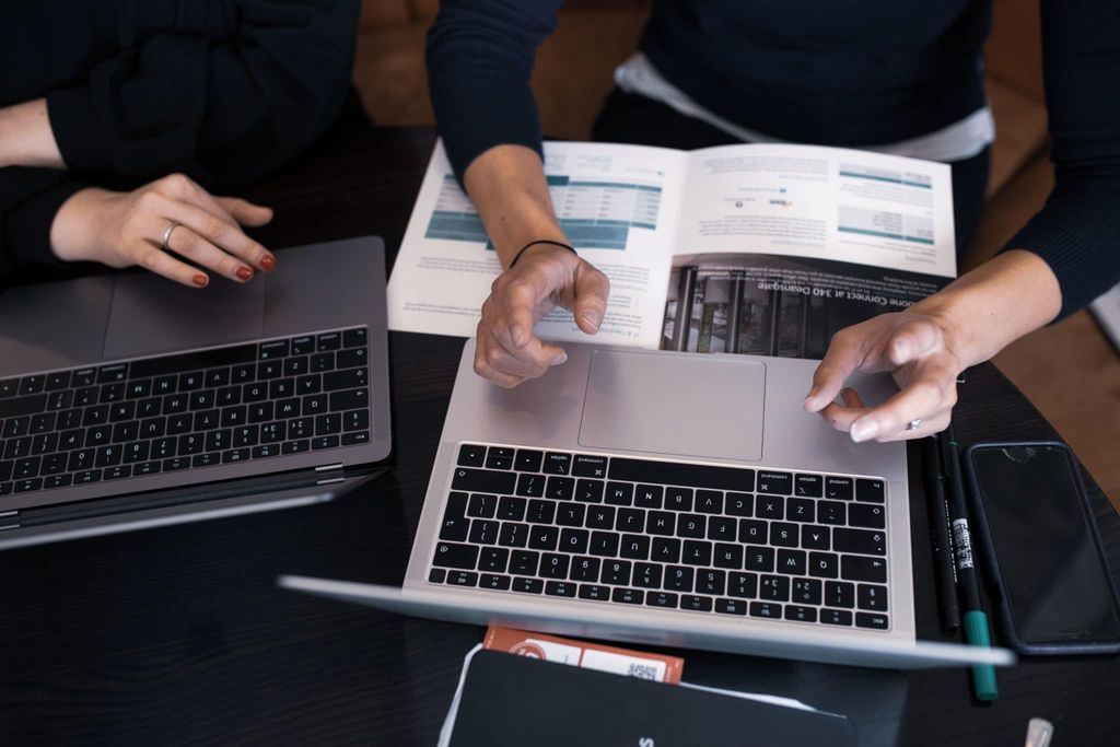 two laptops