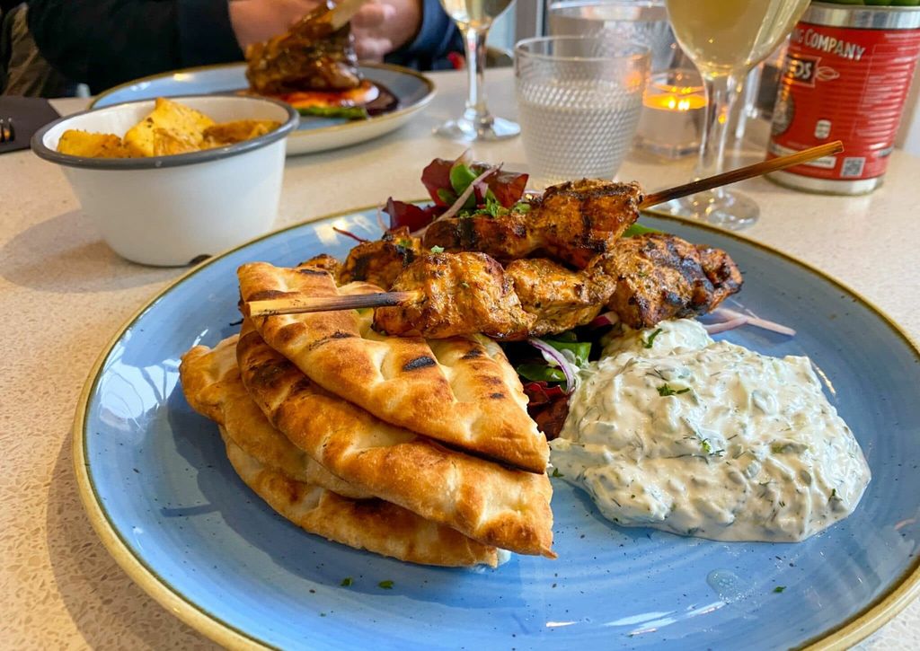 pita chicken at nostos 