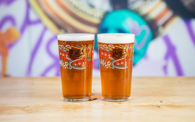 two glass of beers