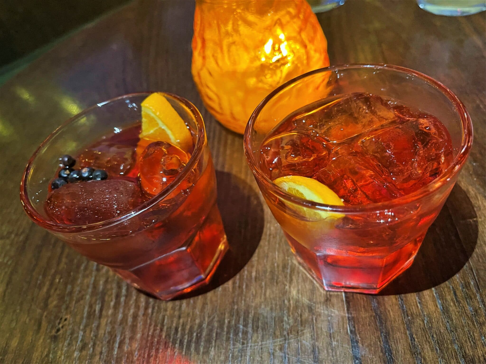 pineapple negroni and the breakfast negroni