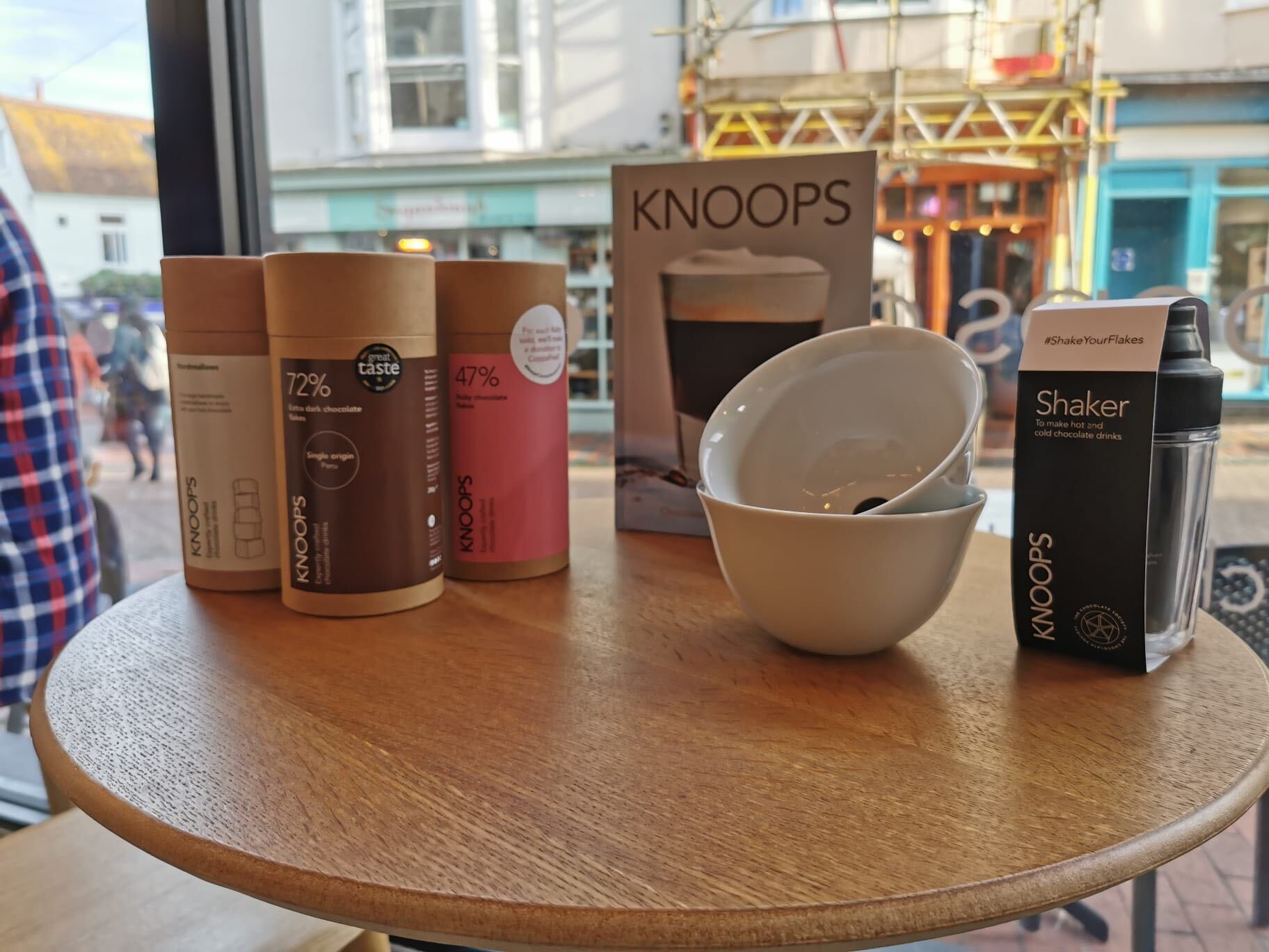 table filled with knoops products