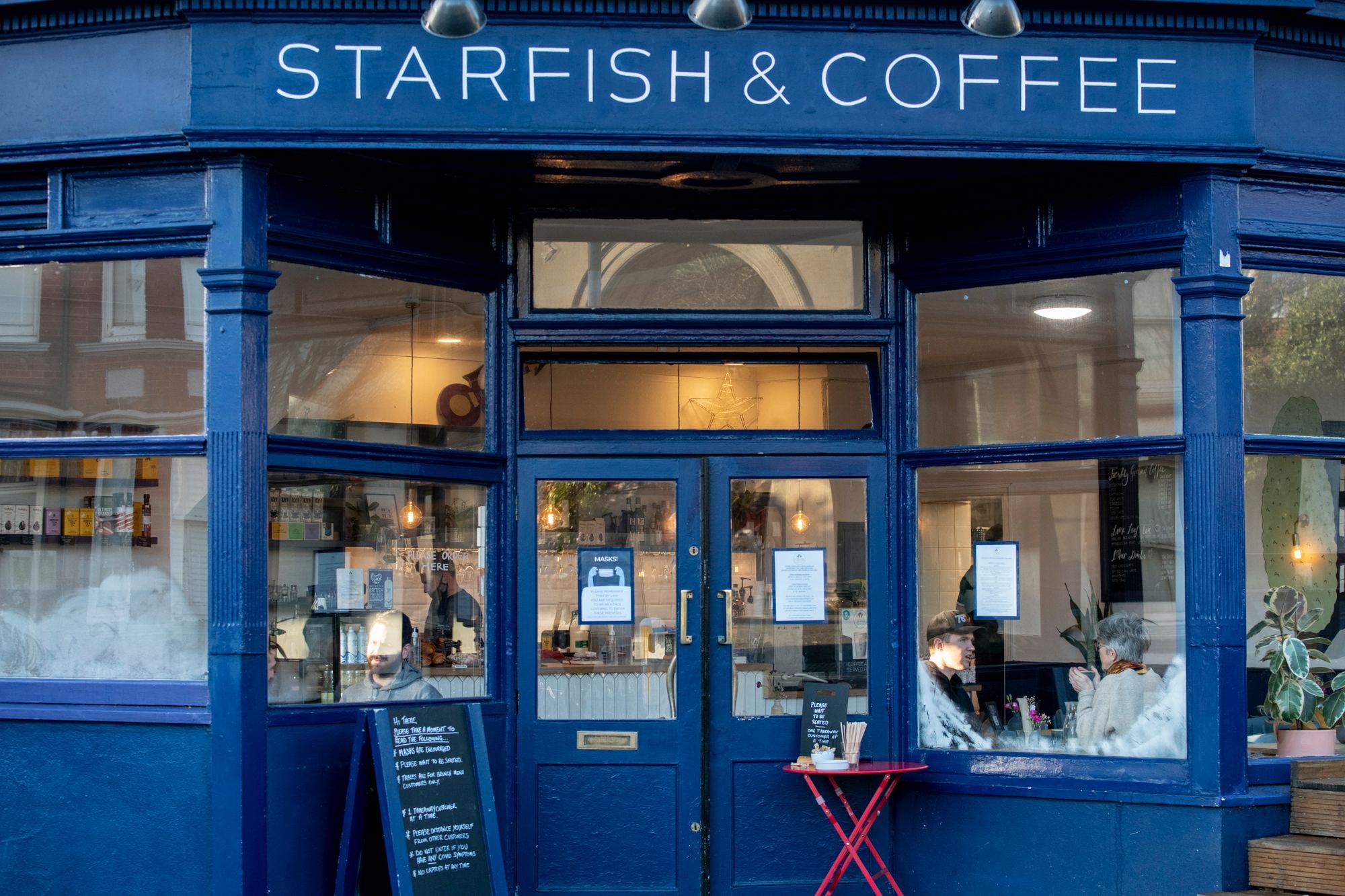 starfish and coffee front door/exterior