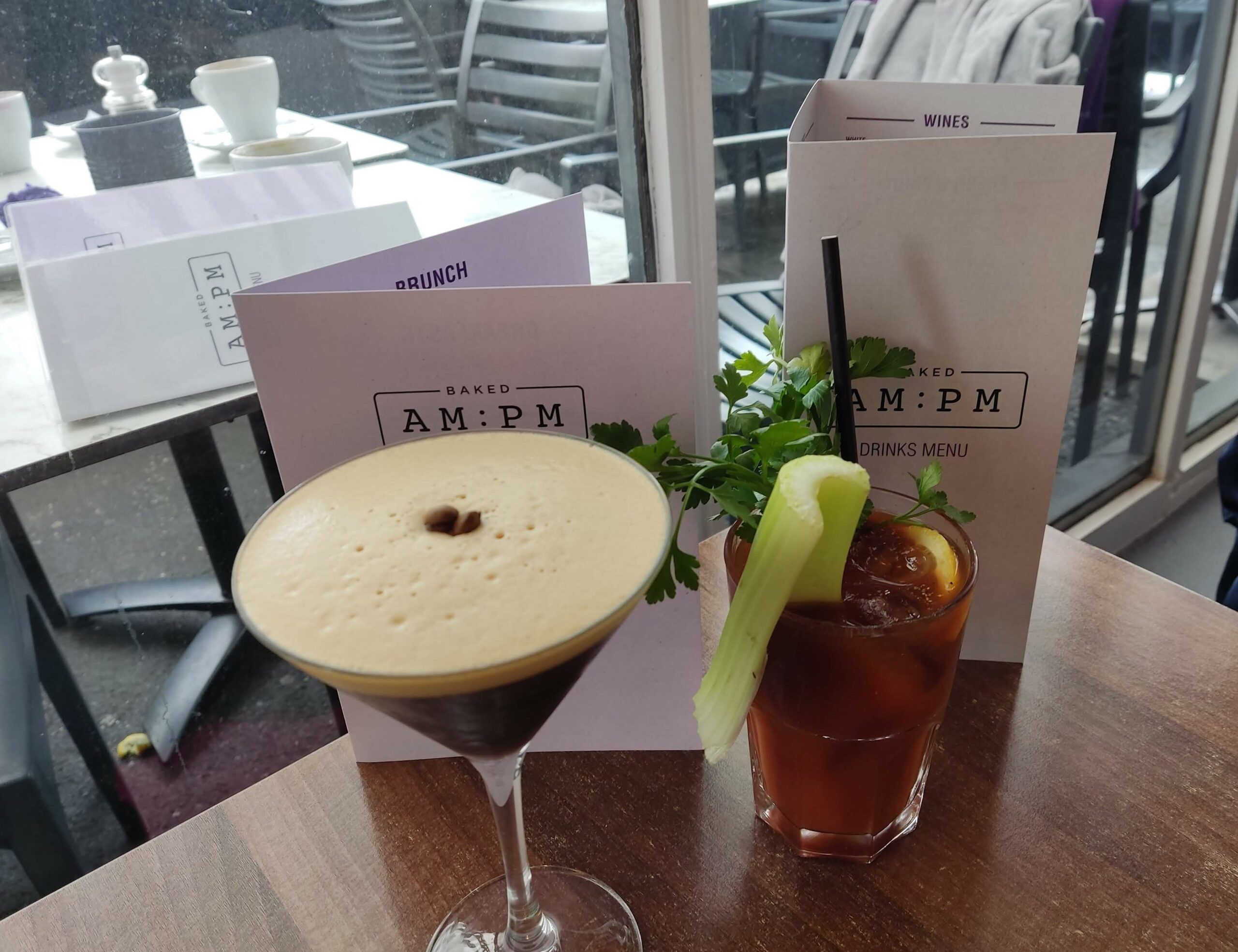 blody mary and espresso martini