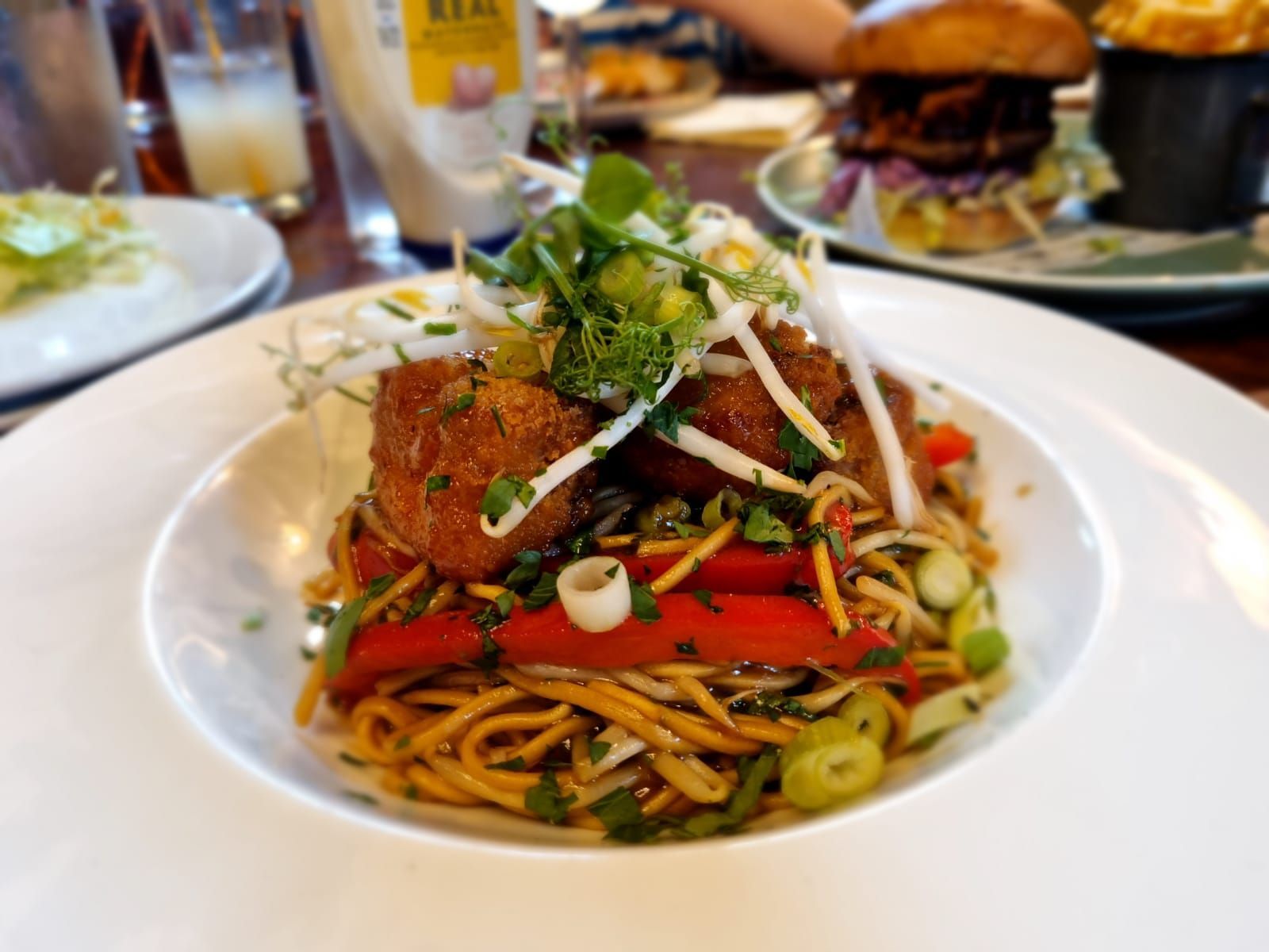 Crispy Pork Belly Chow Mein