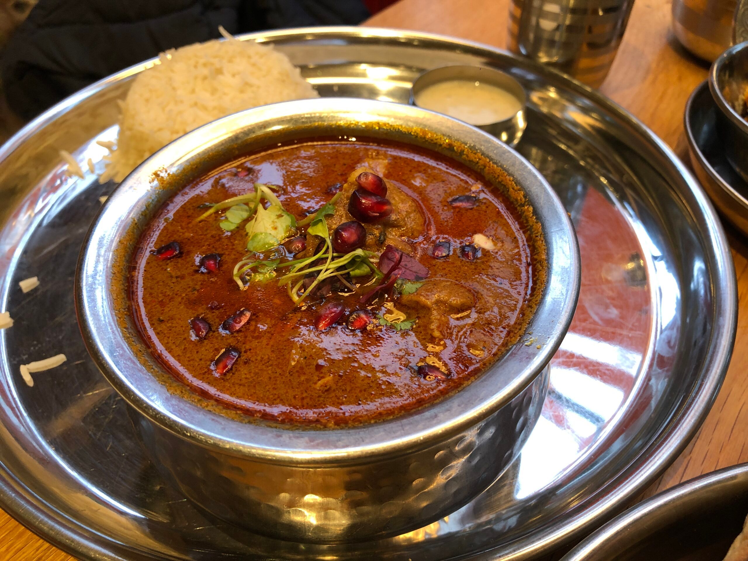 lamb curry. Indian Street Food
