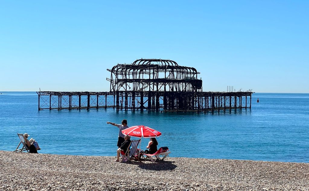 west pier and beach