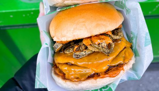 delicious looking vegan burger from oowee