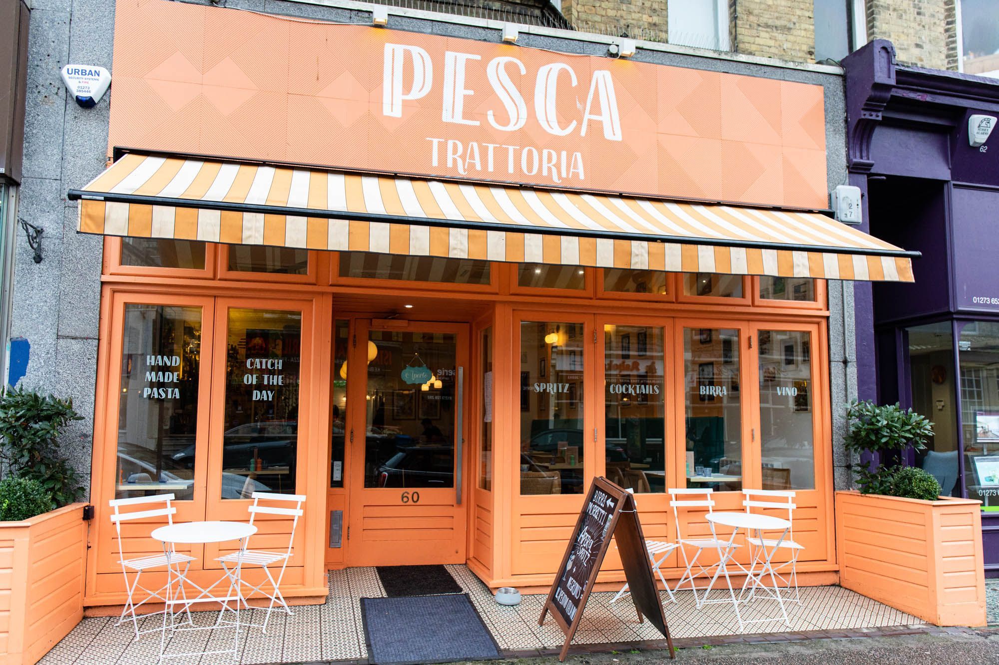 exterior of Pesca Trattoria Hove