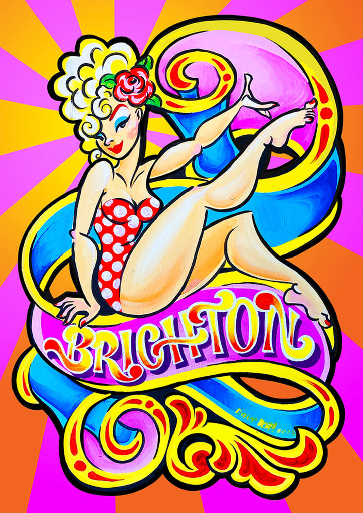 Artists Open Houses Brighton. Winter 2024. Dave Pop Art Design