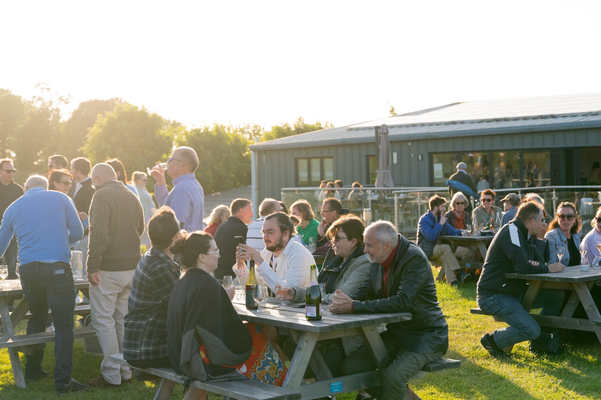 people sitting in front of Albourne Estate