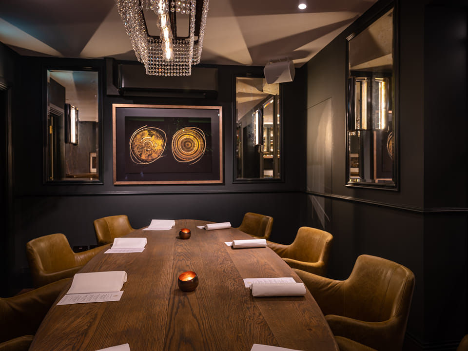 private dining room at the Furna 