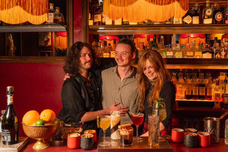 the team at Bar Valentino, 3 bartenders or mixologists