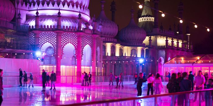 ice skating at the Royal Pavilion. Part of our Things to do in Brighton guide