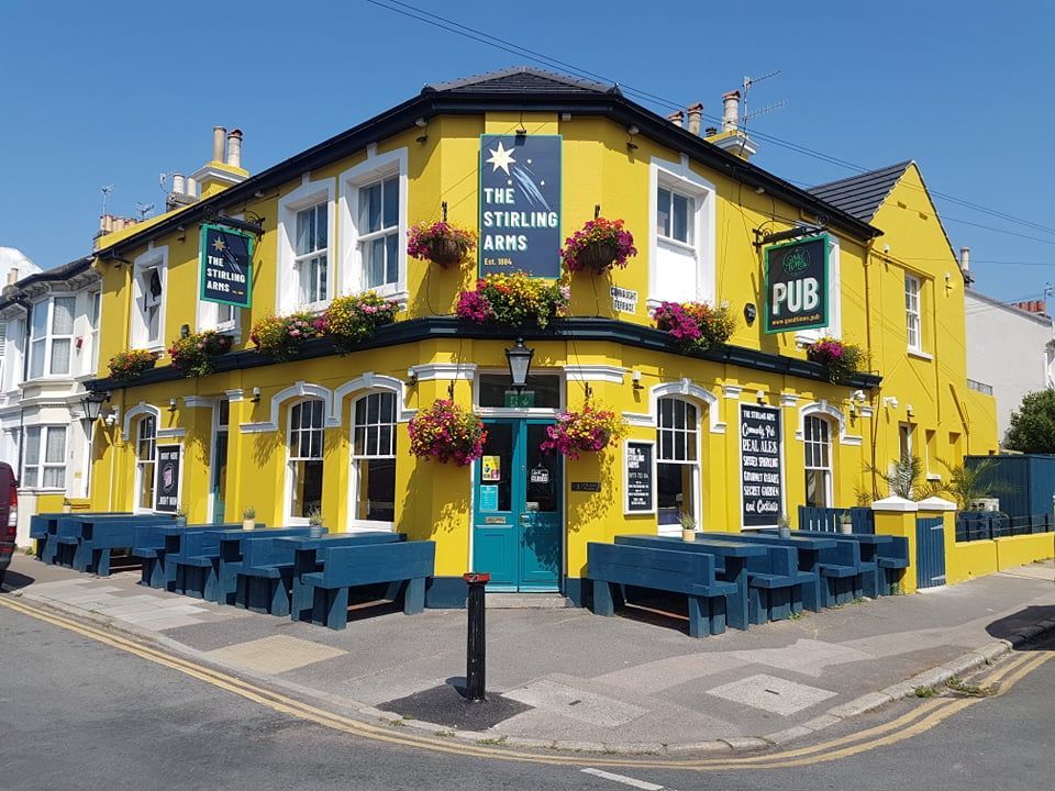 yellow brick building - Stirling Arms Hove