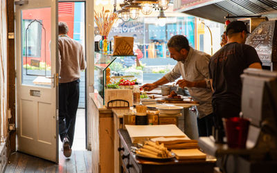 chefs preparing food at Lavash