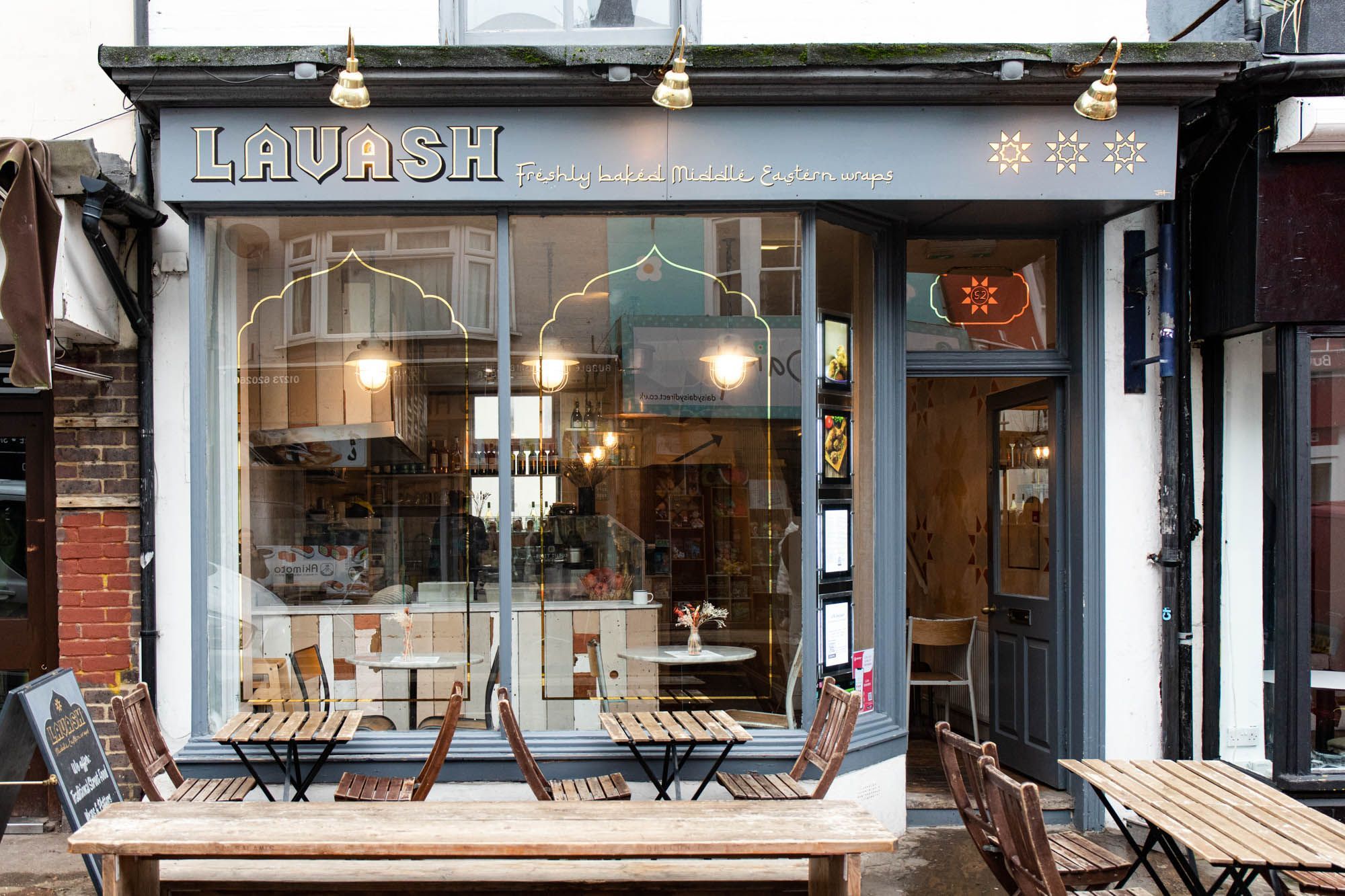 exterior shot of the Lavash Brighton