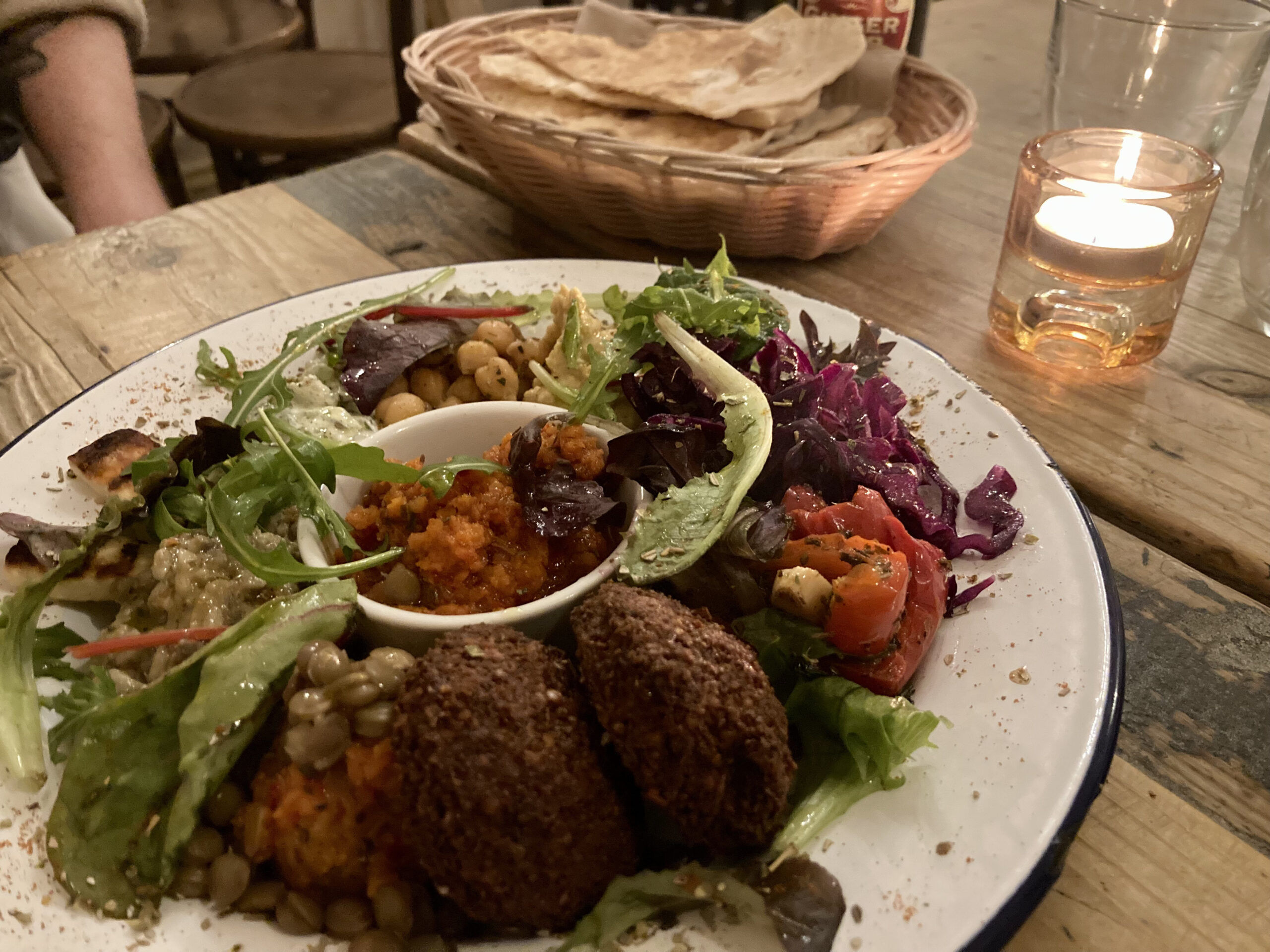 veggie platter. Middle Eastern Restaurant Brighton