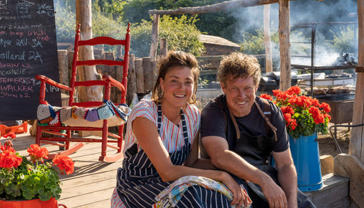 The owners of FoodFire campsite. Part of the Sussex Tasting menu round-up