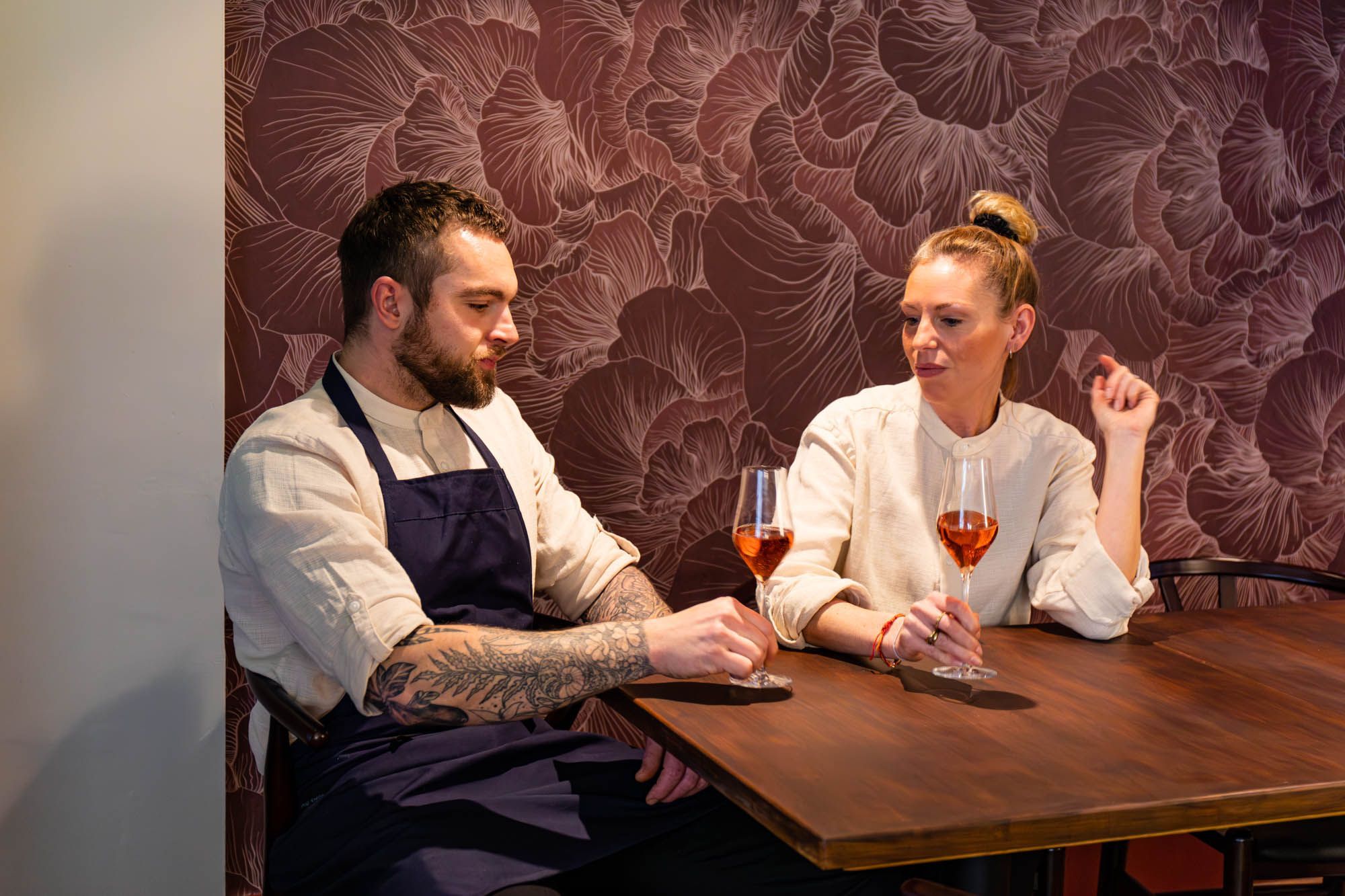 Chef Tom Stephens and Madeleine Riches