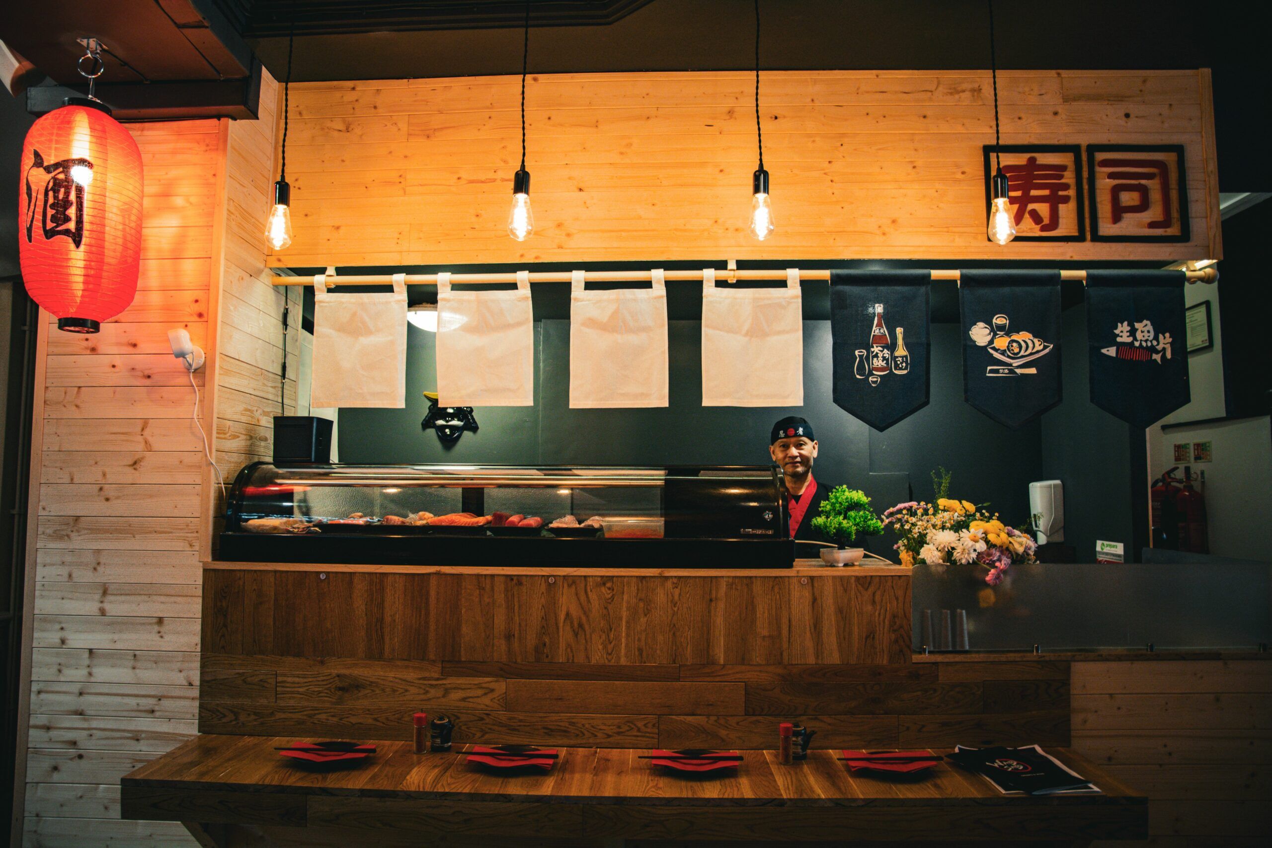 The interior of Wabi Sabi in Hove 
