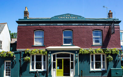 The Cricketers Worthing exerior shot of the pub in Sussex