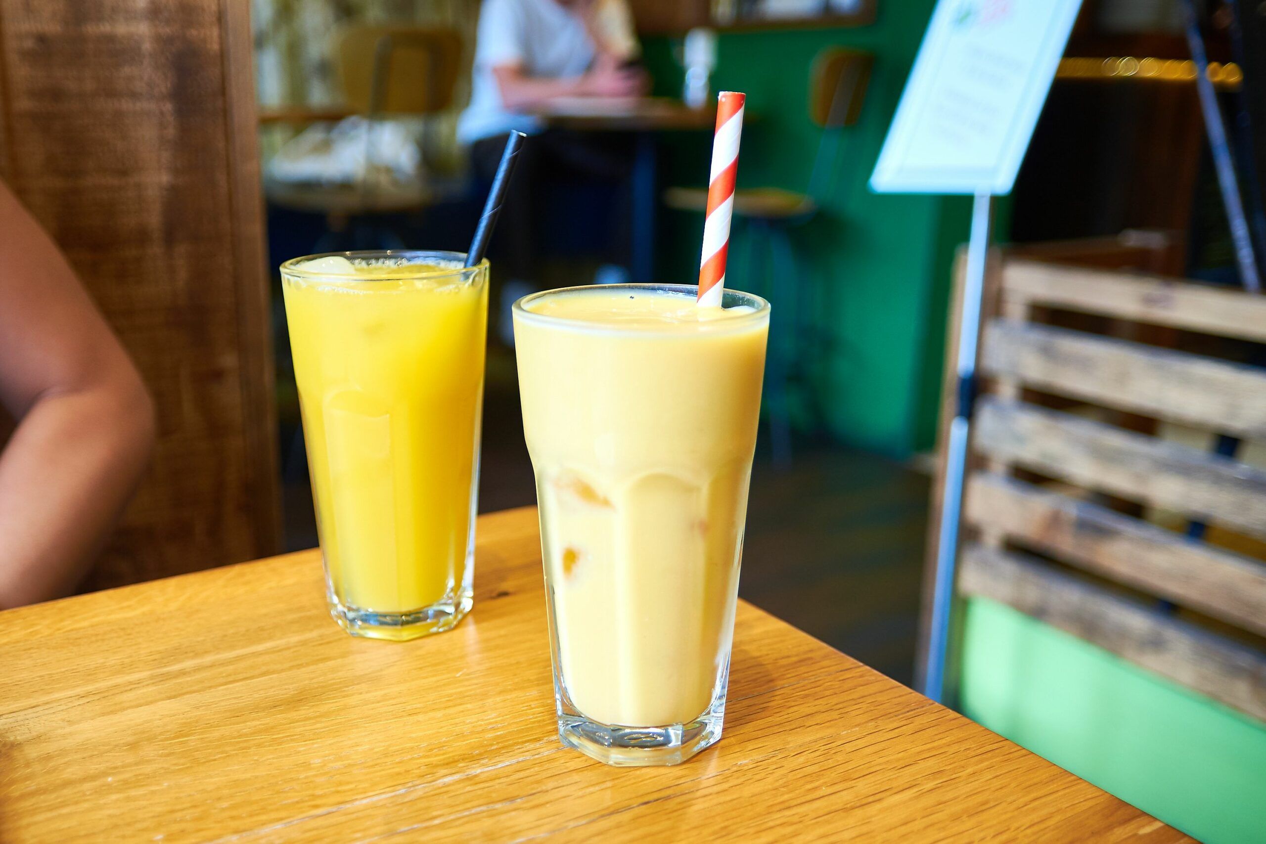 mango lassi and mango juice