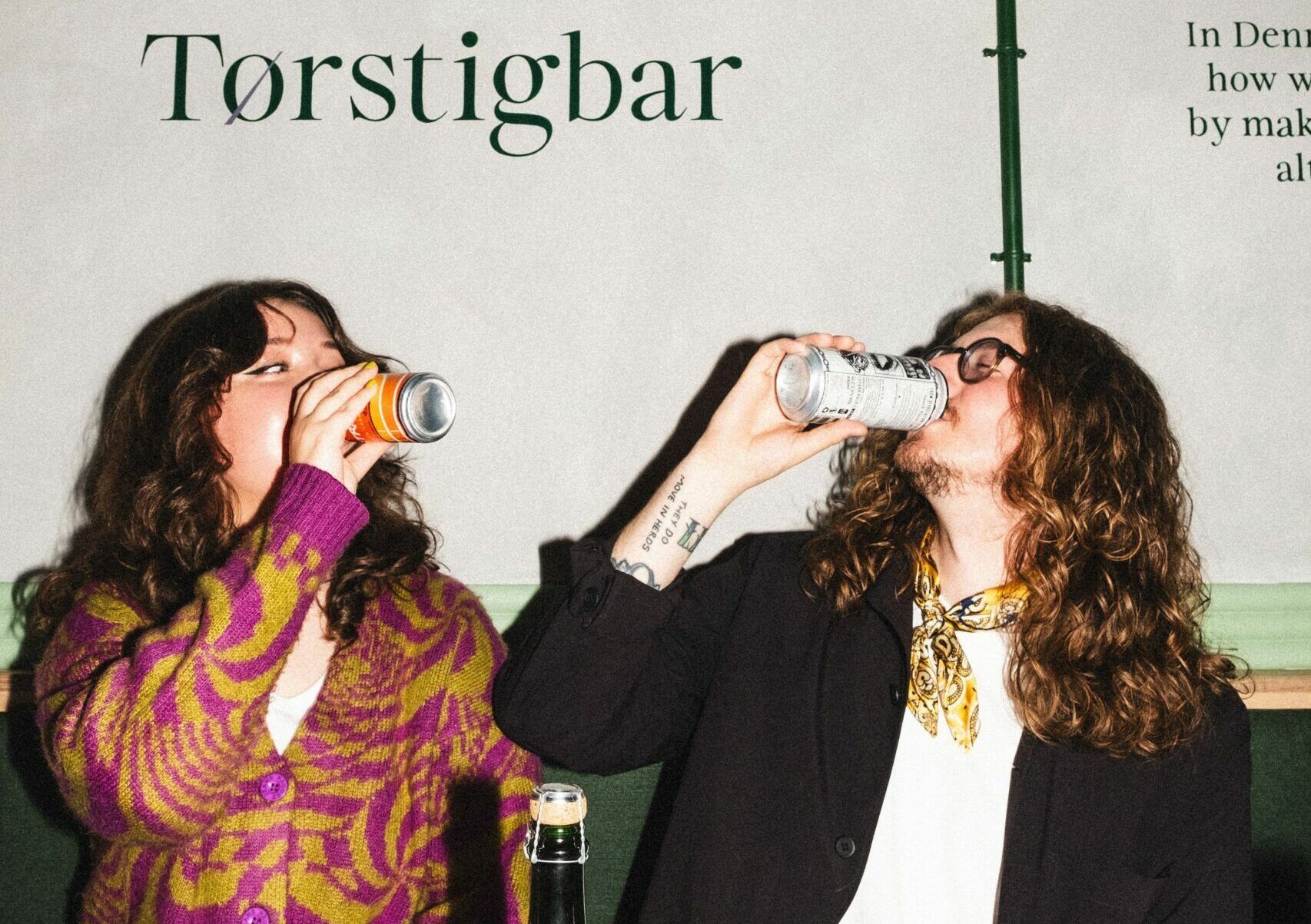 two people drinking at the Torstigbar
