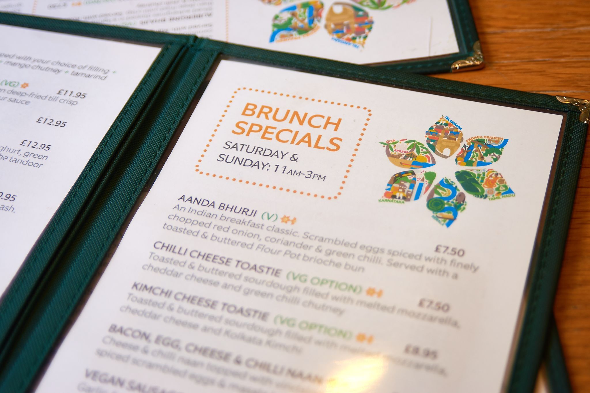 Mouthwatering new brunch menu at the Curry Leaf Cafe.