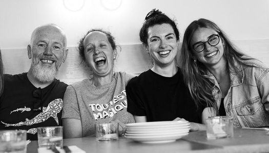 The Restaurants Brighton team enjoying lunch together at the Dome cafe. We are the local food writers, food reviewers for Restaurants brighton. We all live in Brighton