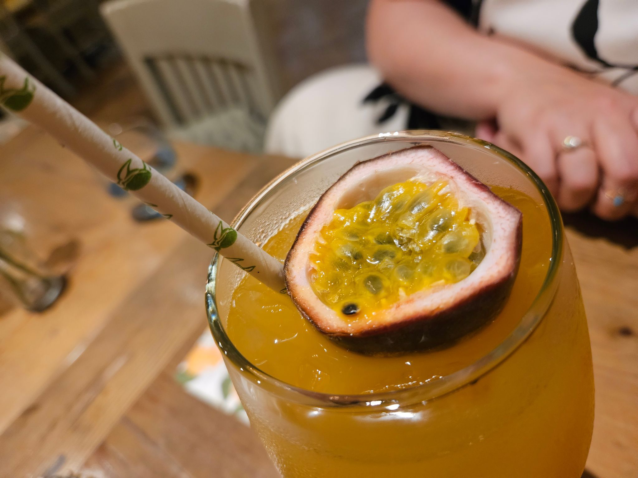 passionfruit cocktail at the Jo and Co. Friday night