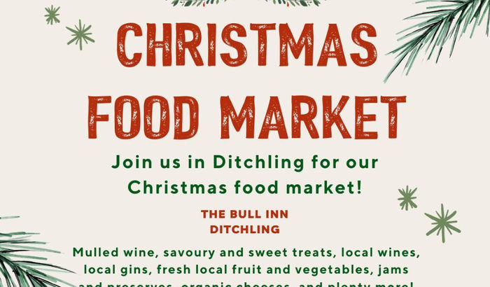 Christmas food Market at Ditchling Bull
