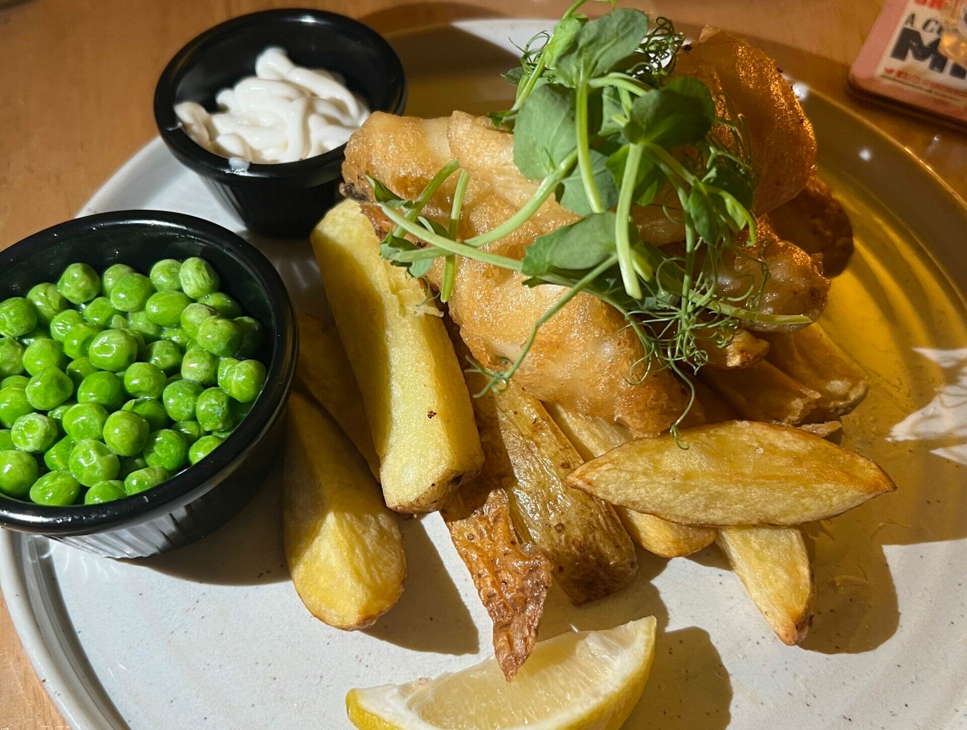 goujons and chips- pub classics at the basketmakers arms