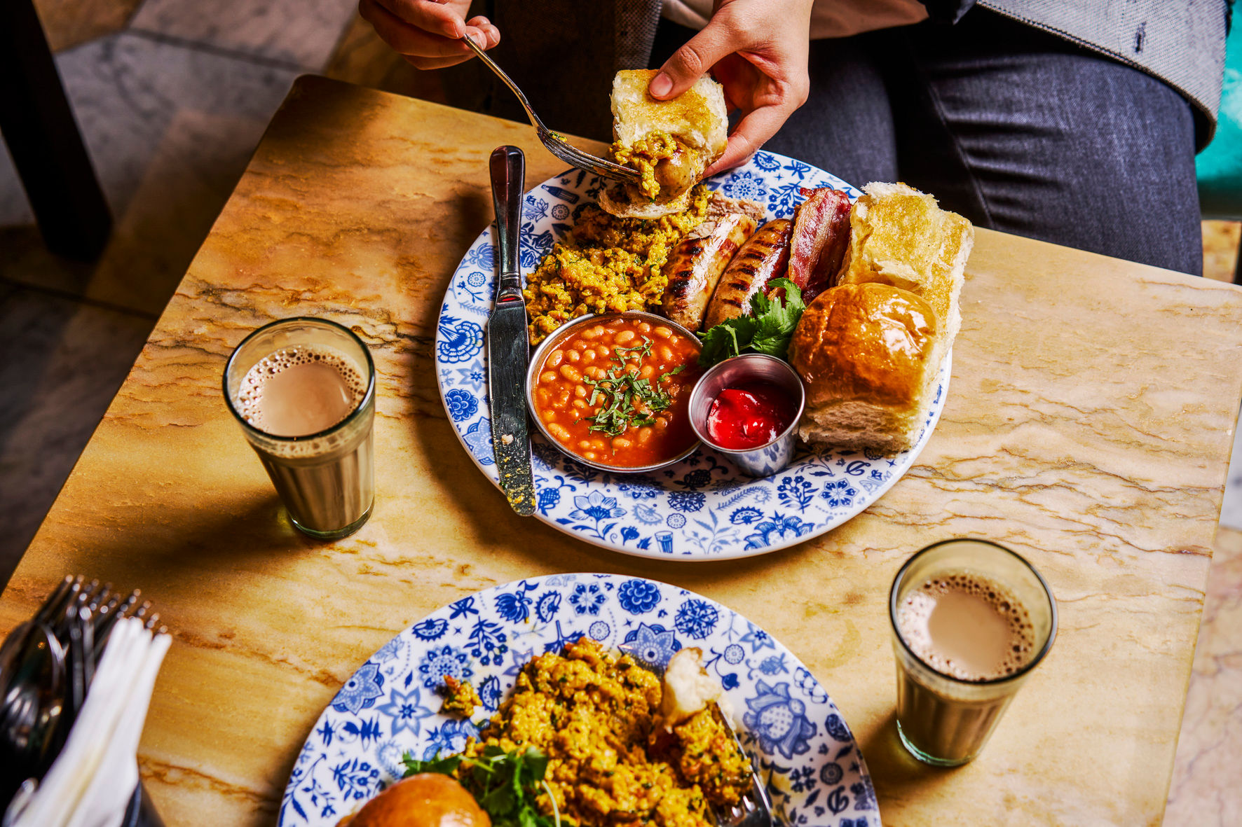 Breakfast at Dishoom Permit Room