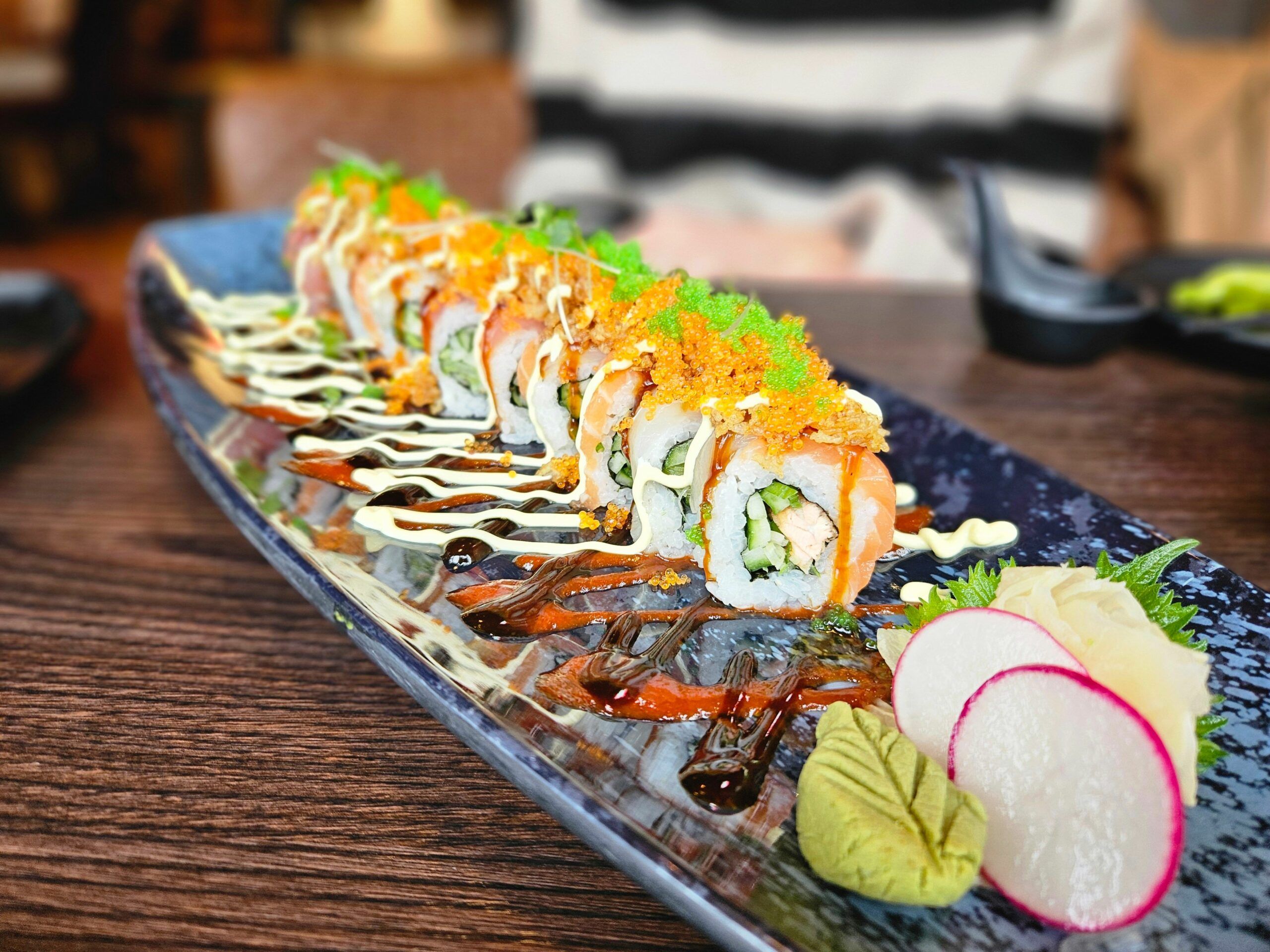  8 piece Wabi Sabi sushi roll. Japanese delights