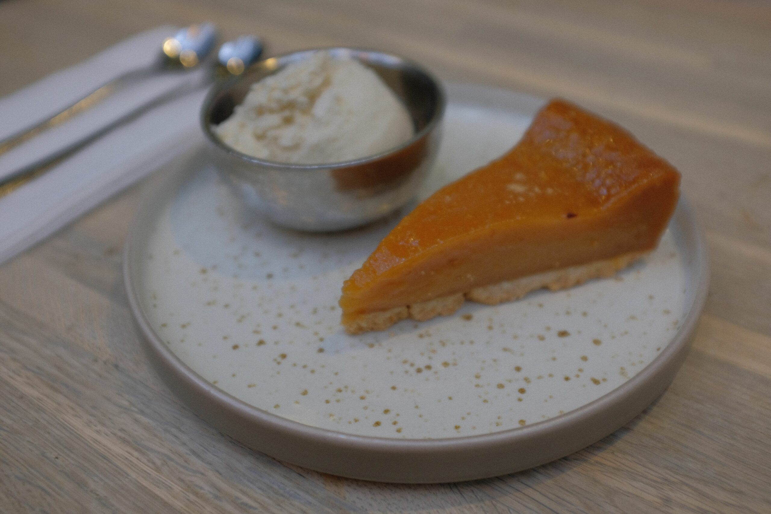 ginger and lemon treacle tart with vanilla ice cream. 3 Rules the Curry Leaf Cafe Follow to Stay on Top After 10 Years of Service Blog 
