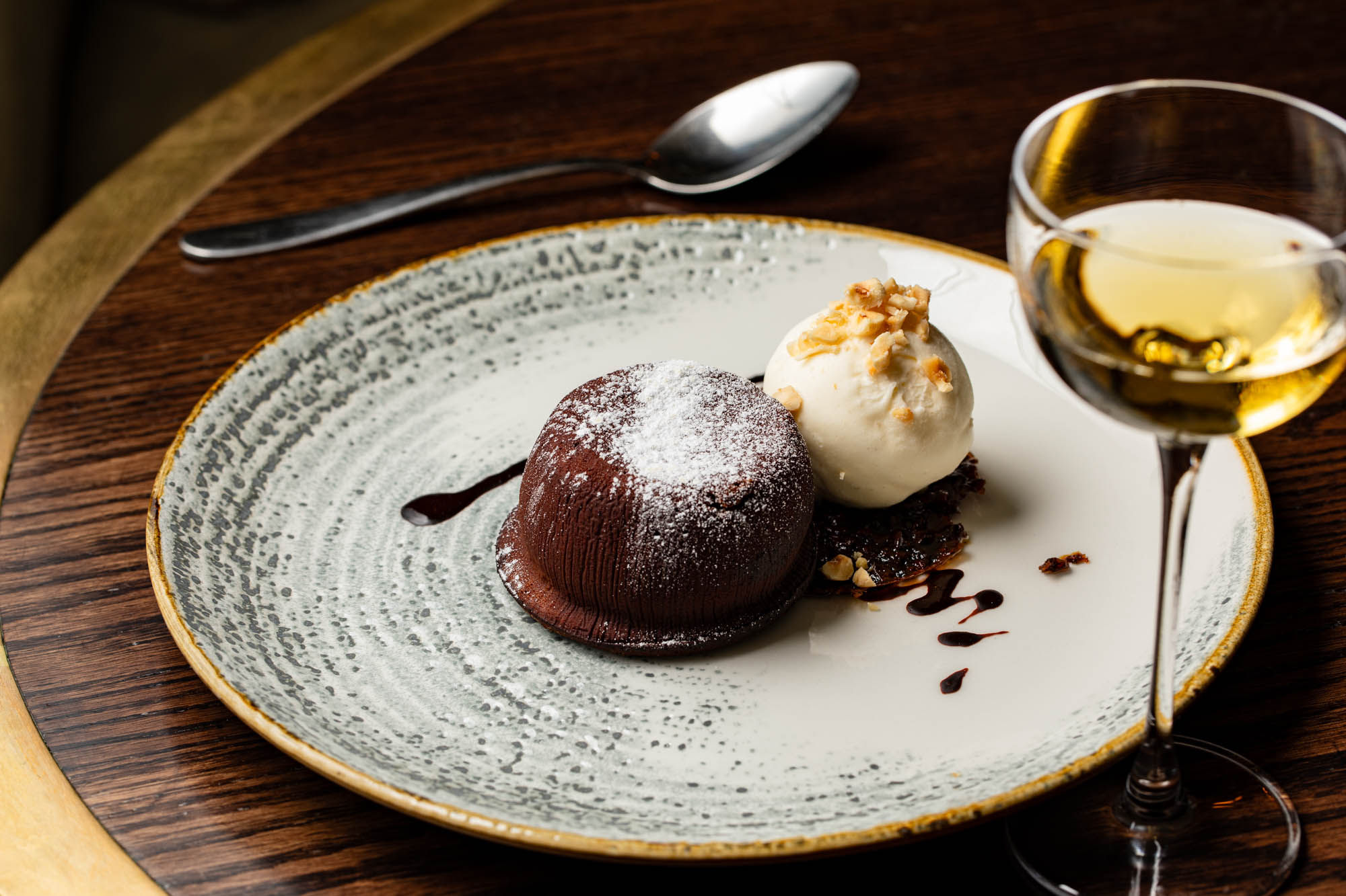 lava cakes served on plate