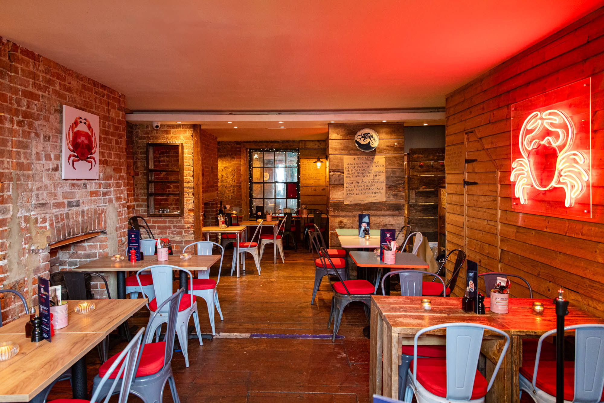 interior shot of crabshack
