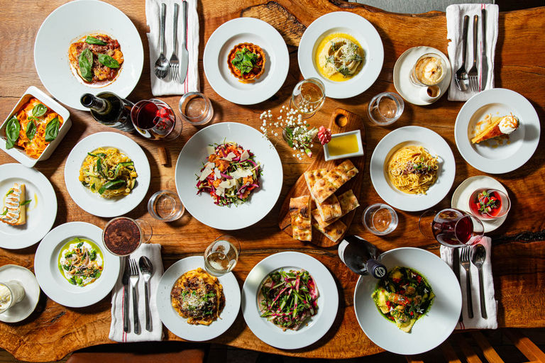 Poco • Refined Italian Dining in the Heart of Alfriston Village. Multiple Italian small plates, photography from above.