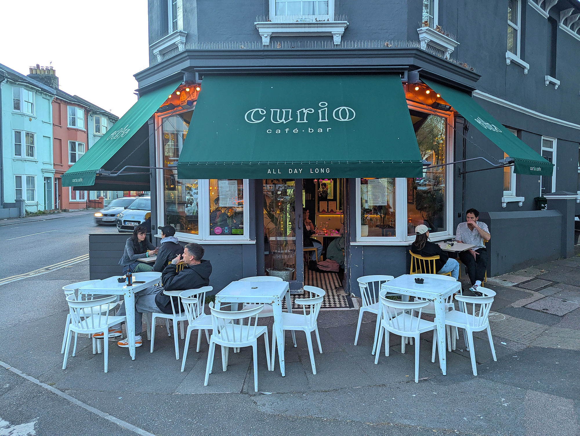 extrior shot of the curio wine bar and cafe