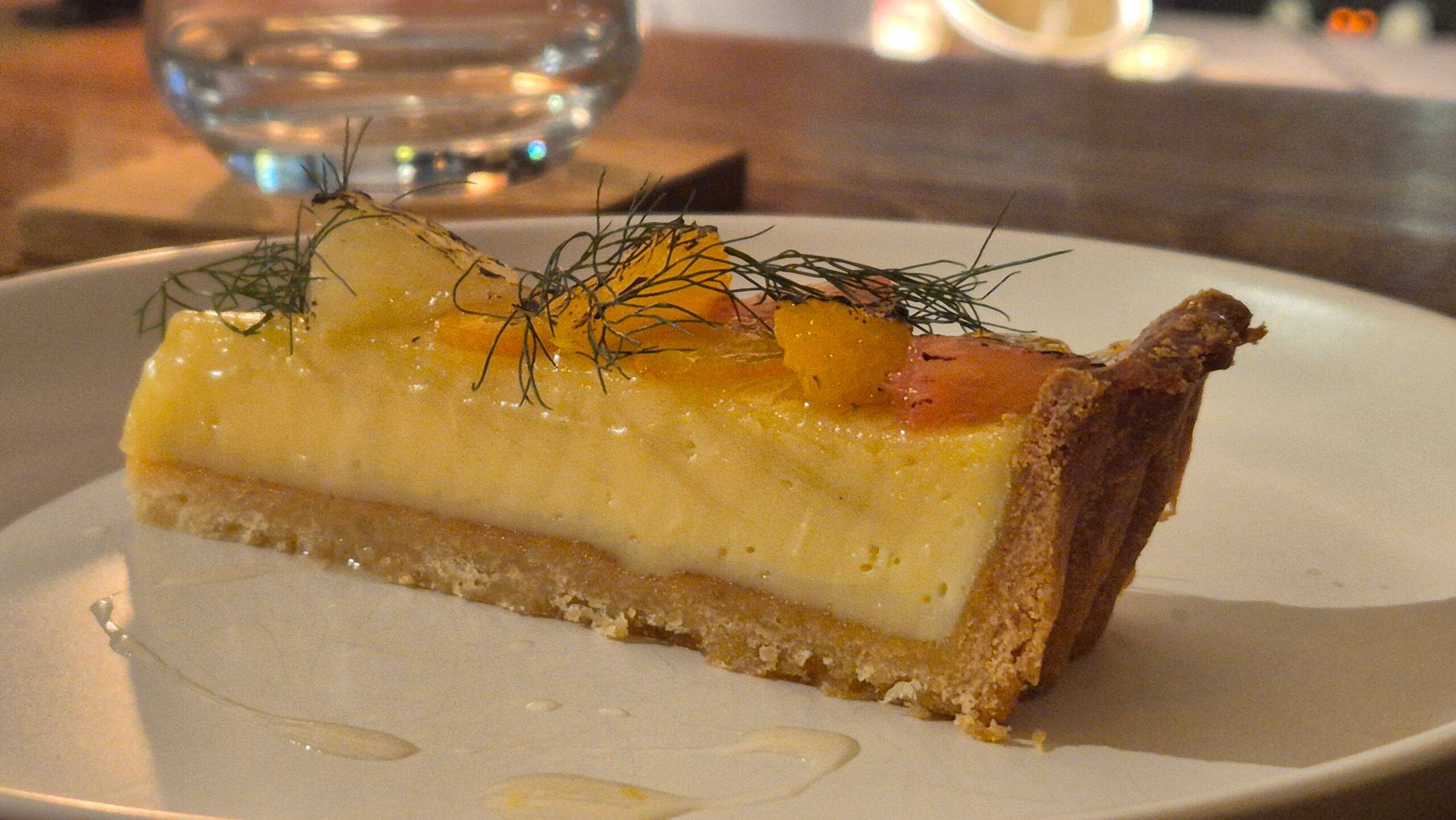 Earl Grey and bergamot tart.