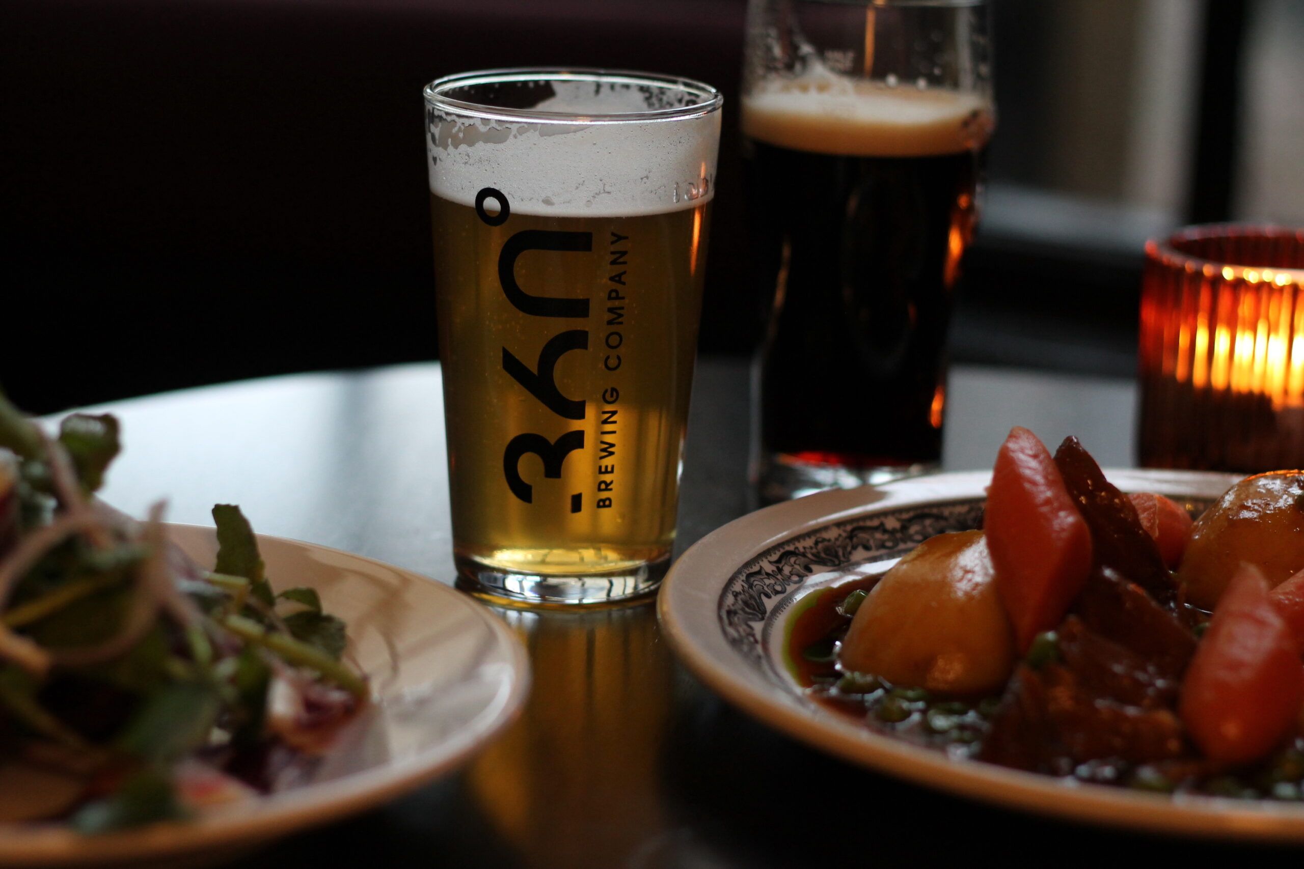 360 Brewing. a pint of beer at the Duck Inn.
