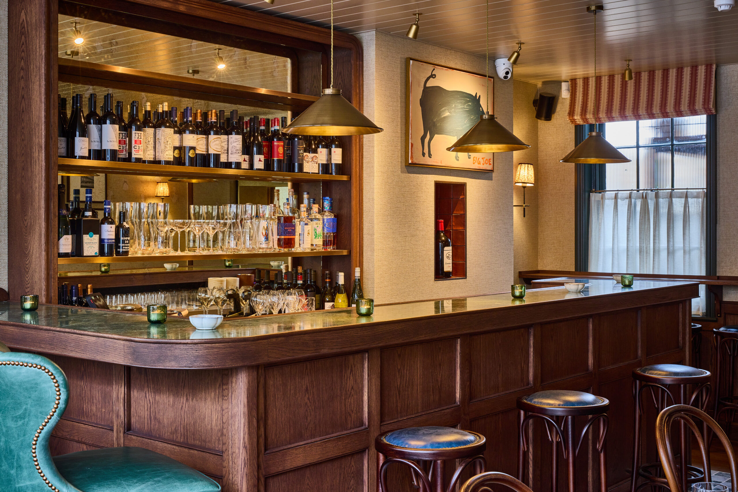 bar area at Le Flamant
