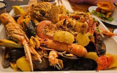 Crab and veggies
